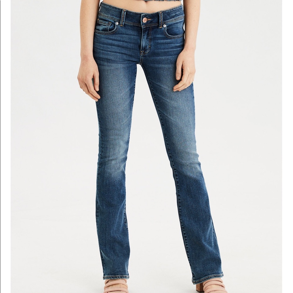 American Eagle 4L kick boot super stretch jeans